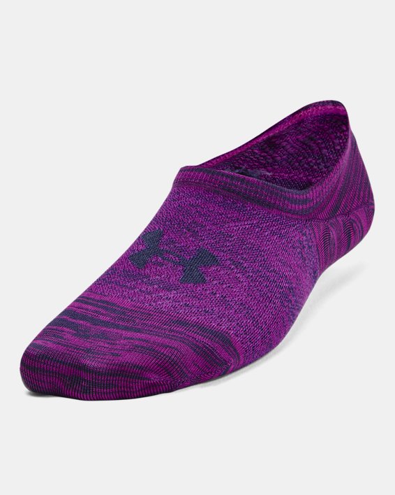 Women's UA Breathe Lite Ultra 3-Pack Low Liner Socks, Purple, pdpMainDesktop image number 1
